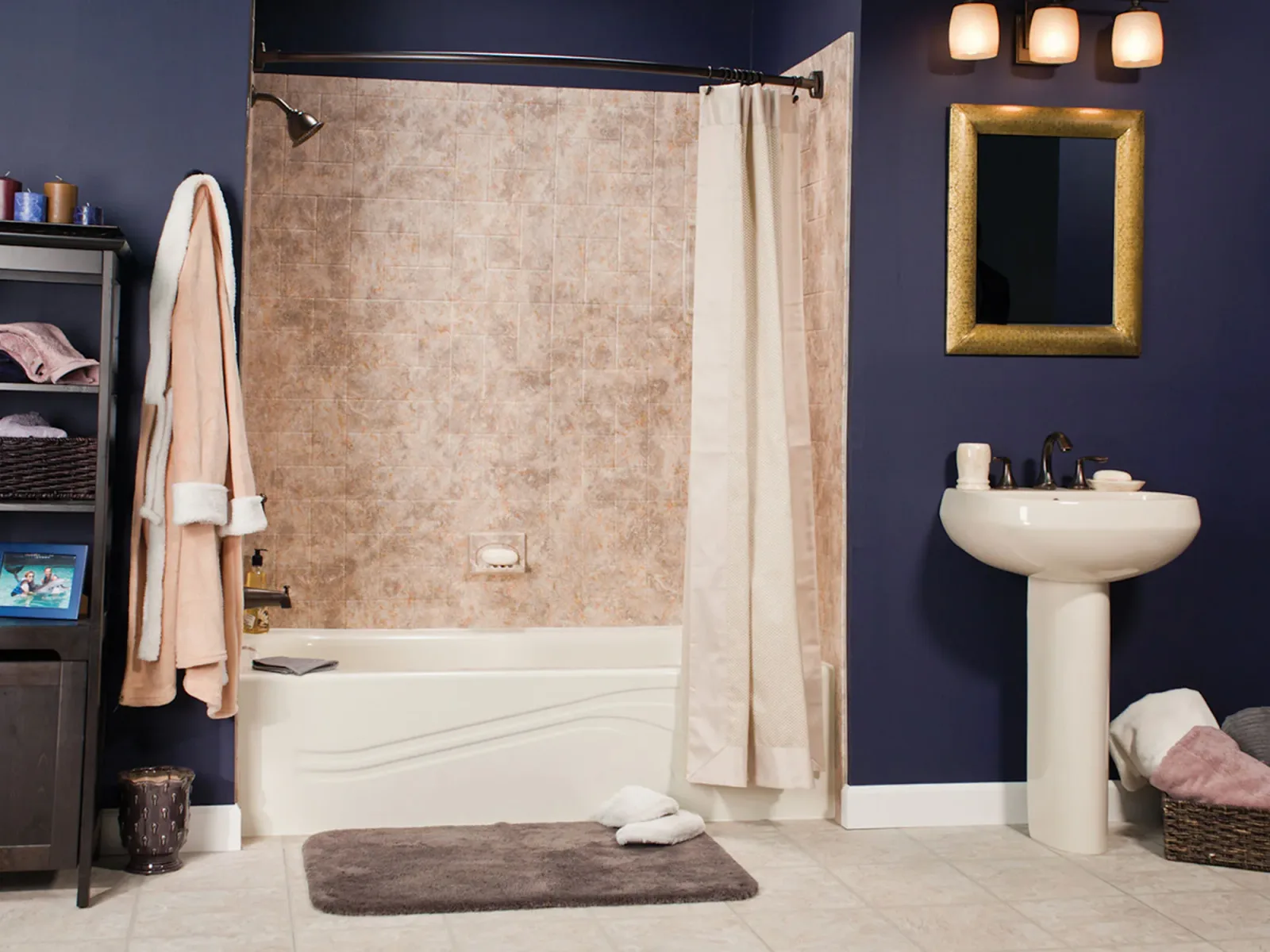 A completed Clear Day Bath Solutions installation