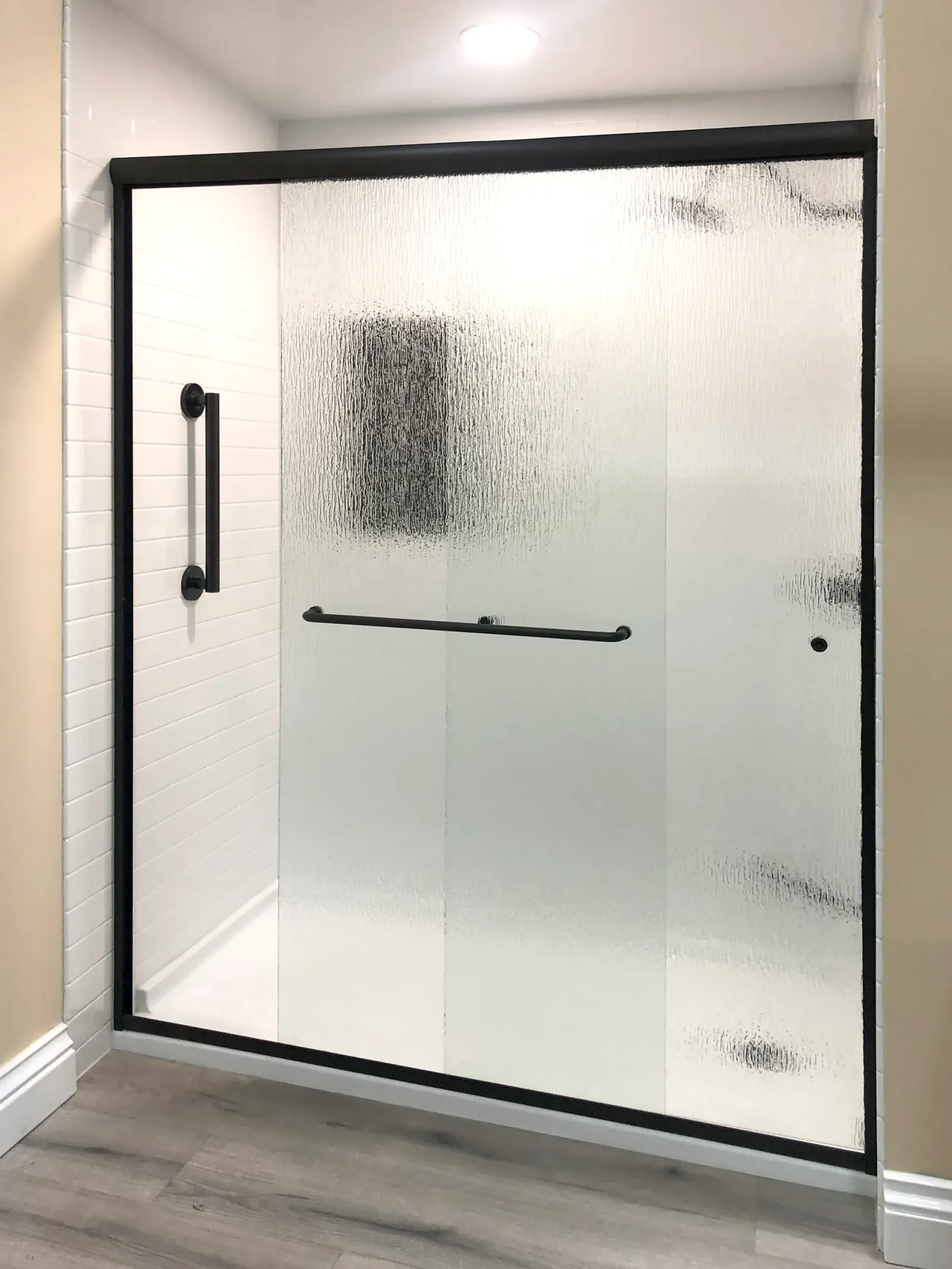 A completed Clear Day Bath Solutions installation