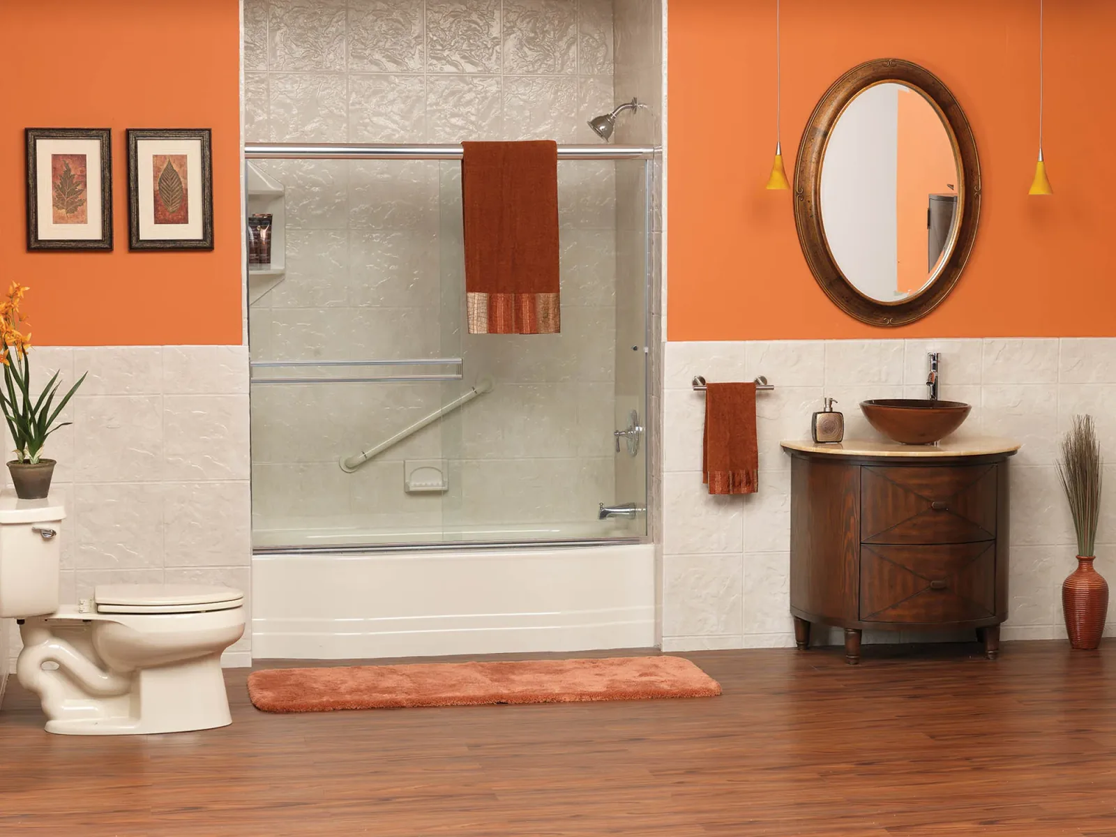 A completed Clear Day Bath Solutions installation