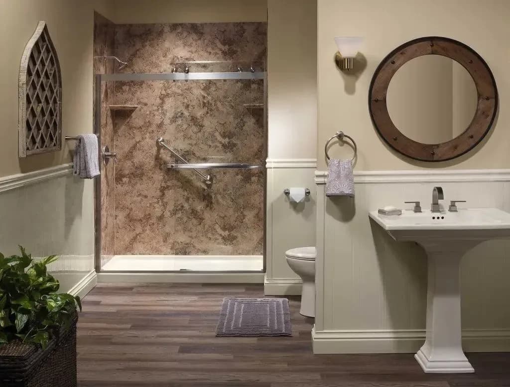 A completed Clear Day Bath Solutions installation