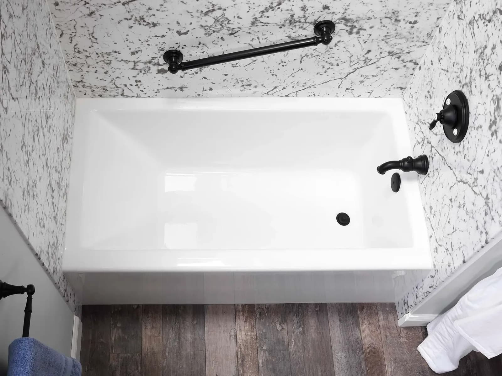 A completed Clear Day Bath Solutions installation