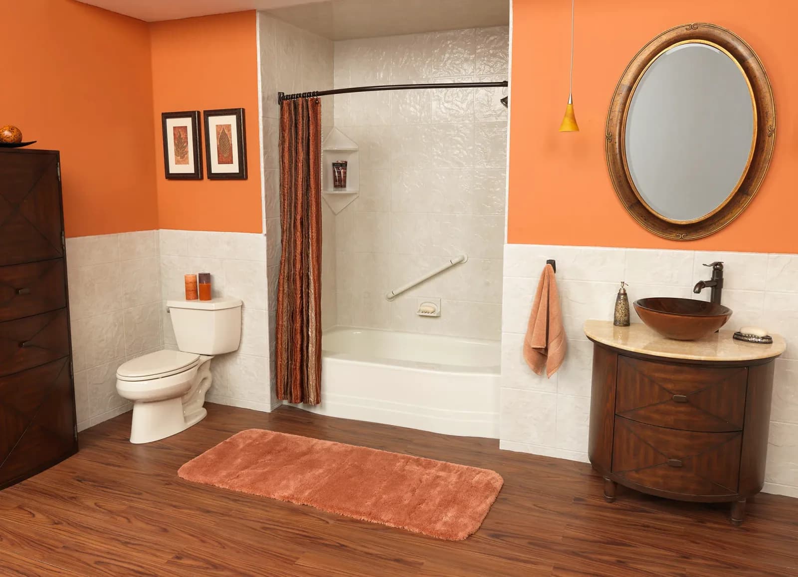A completed Clear Day Bath Solutions installation