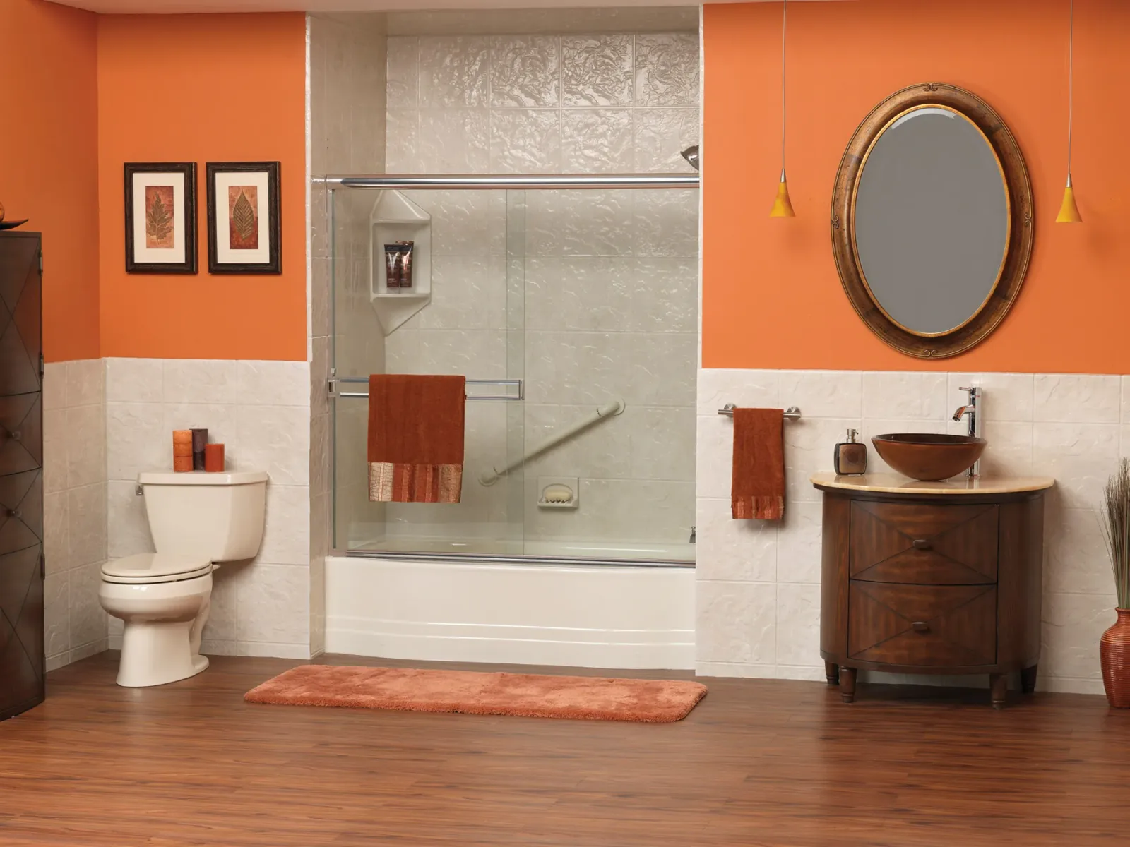 A completed Clear Day Bath Solutions installation