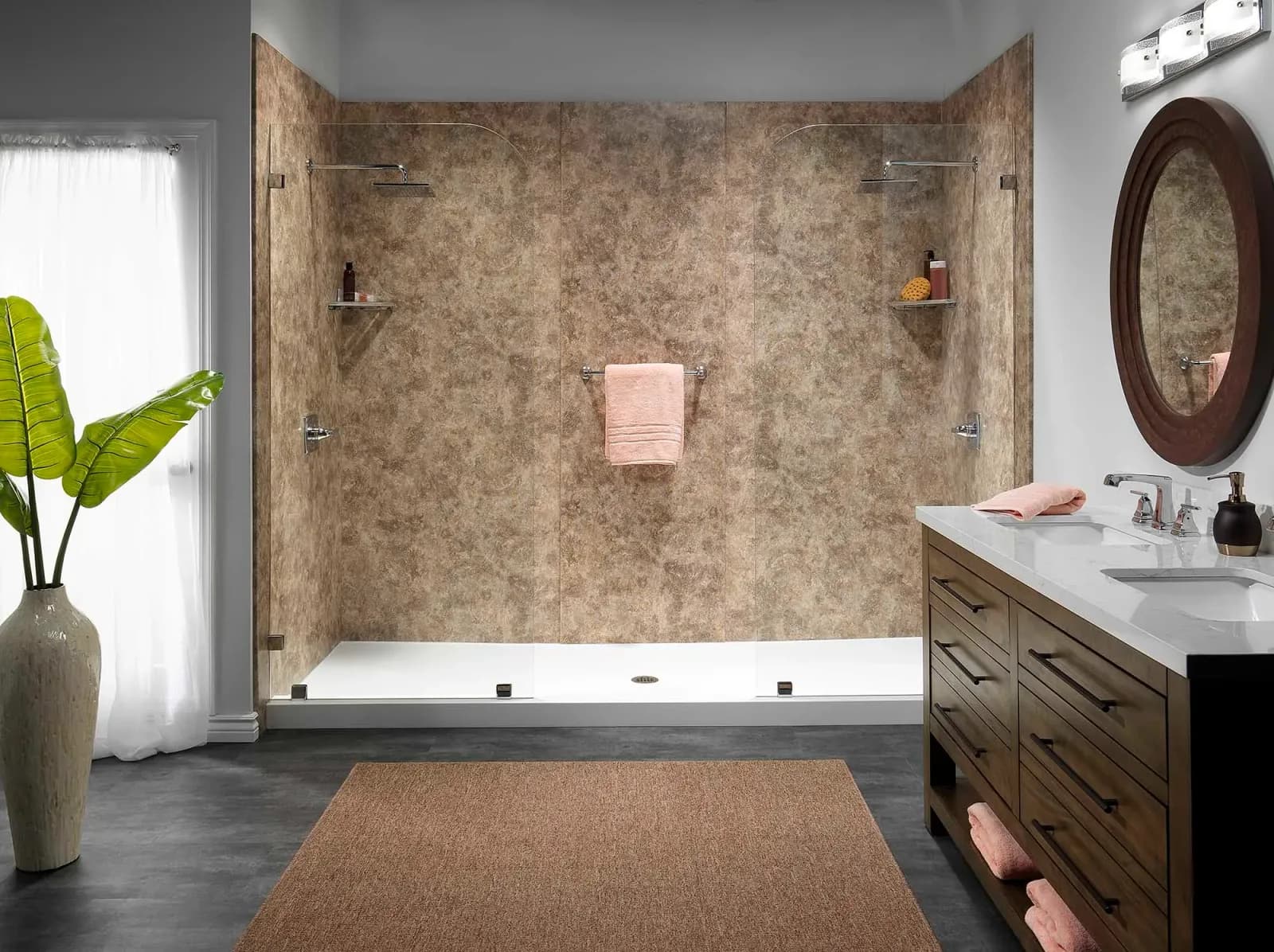A completed Clear Day Bath Solutions installation