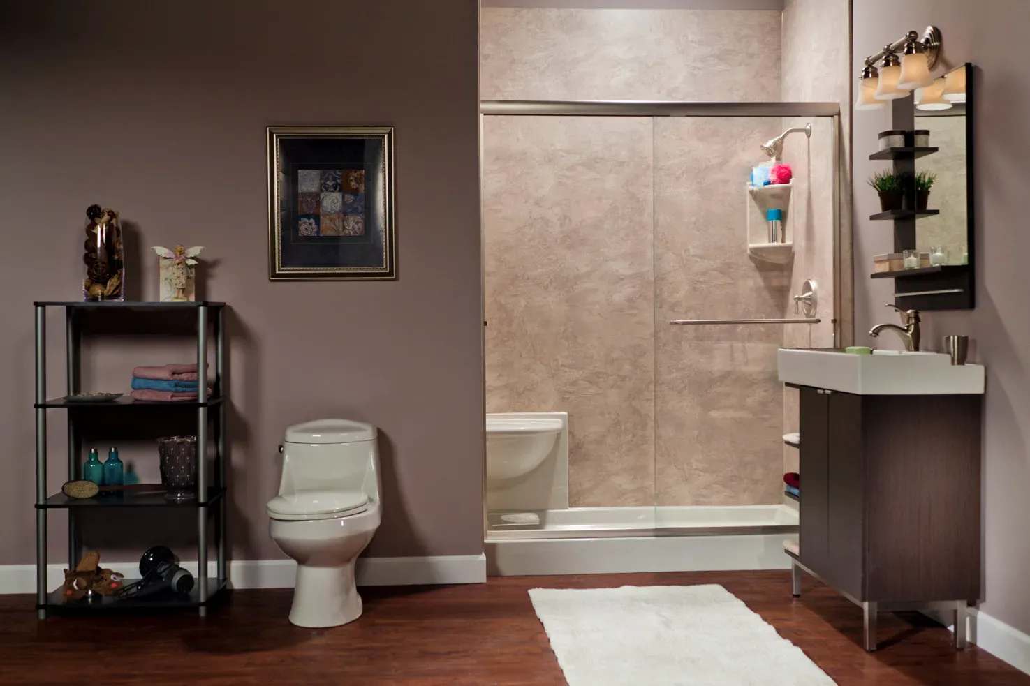 A completed Clear Day Bath Solutions installation