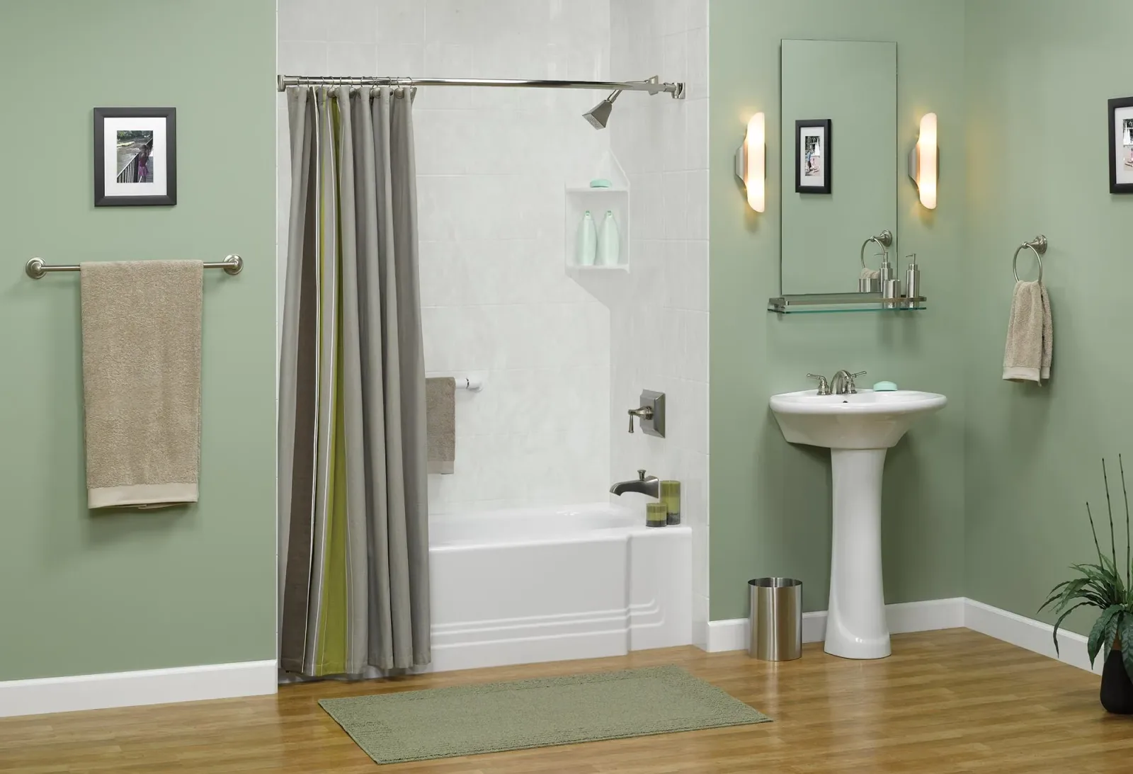 A completed Clear Day Bath Solutions installation