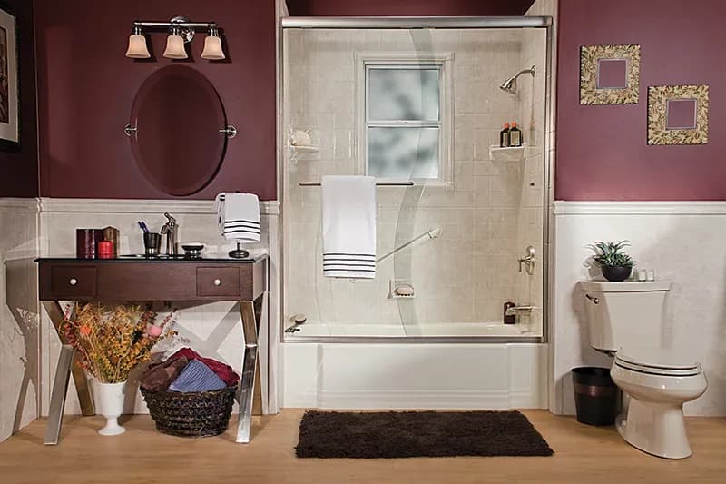 A completed Clear Day Bath Solutions installation