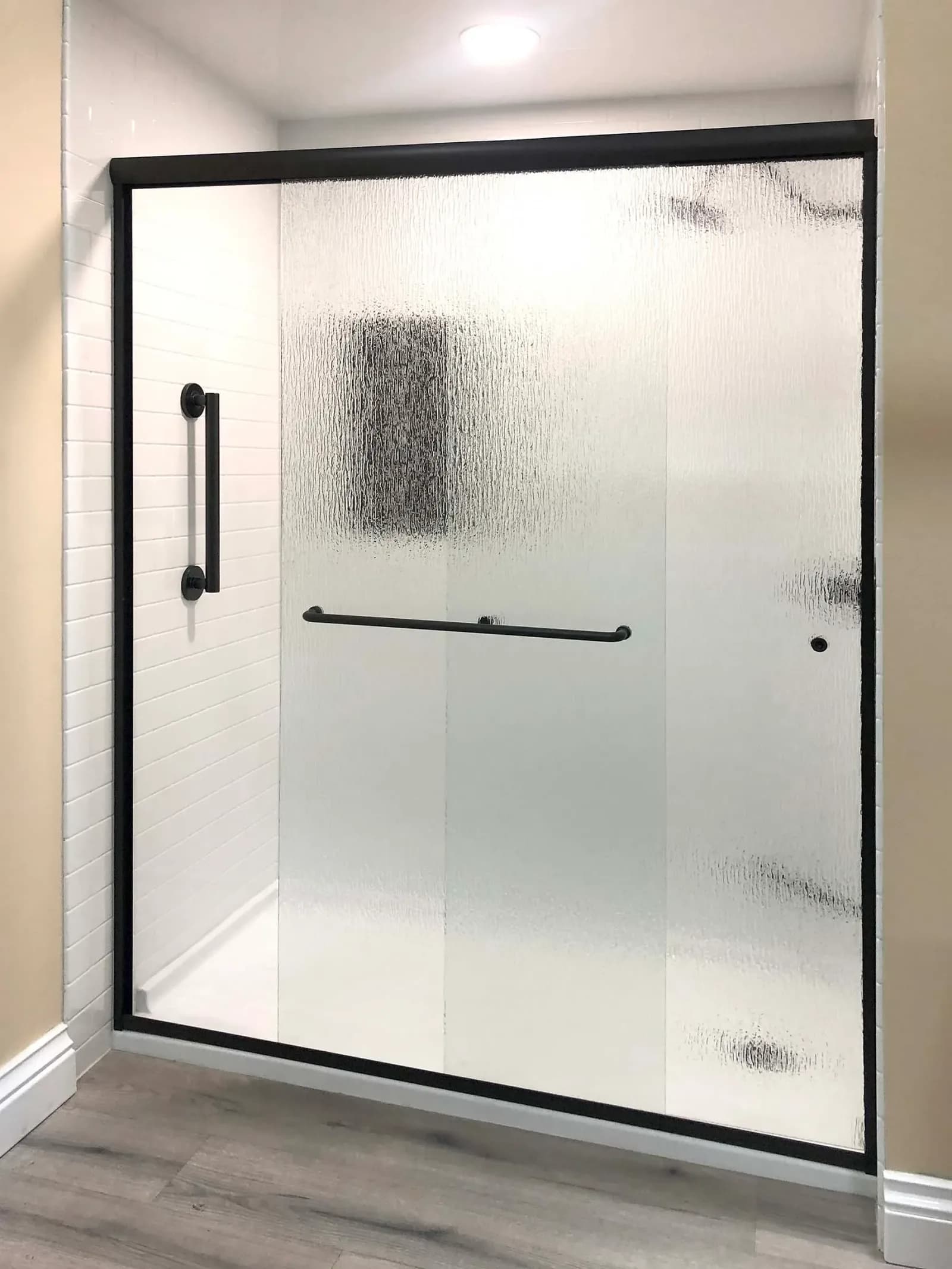 A completed Clear Day Bath Solutions installation