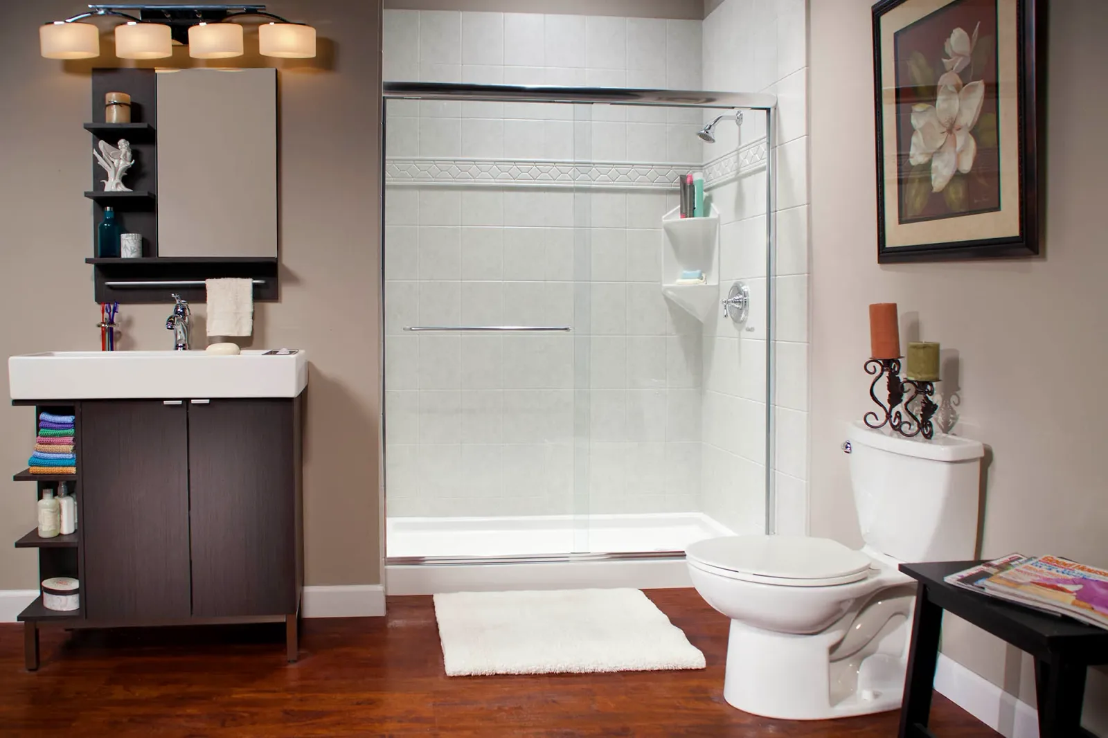 A completed Clear Day Bath Solutions installation