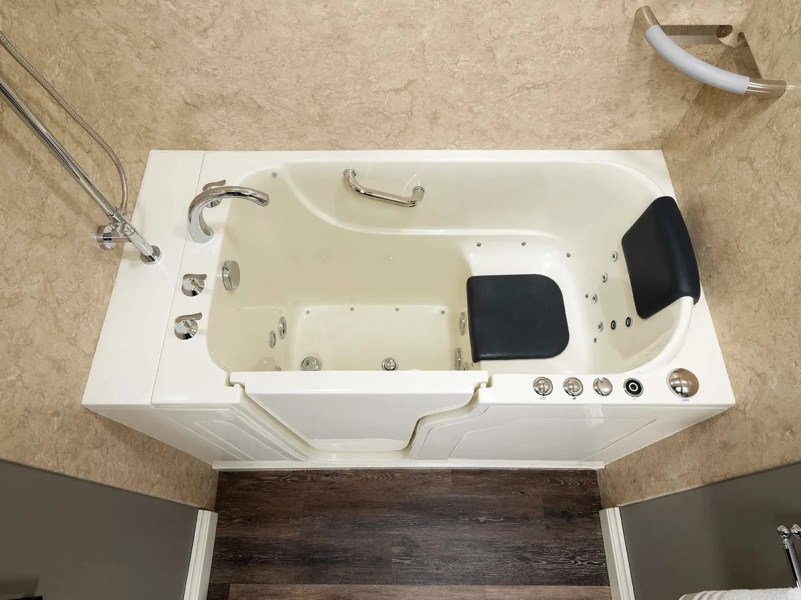 A completed Clear Day Bath Solutions installation