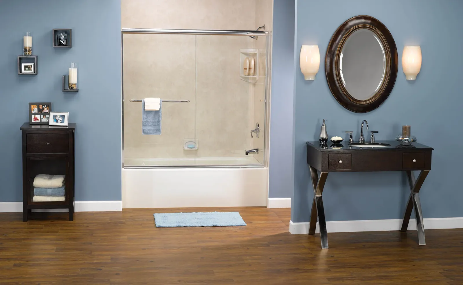 A completed Clear Day Bath Solutions installation