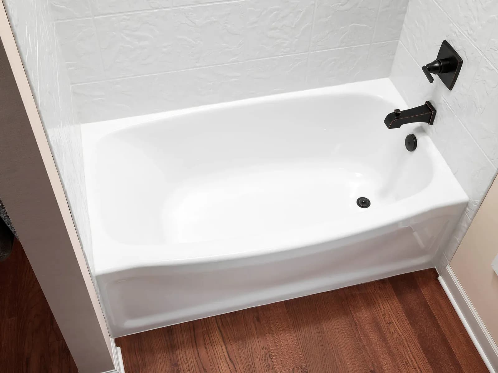 A completed Clear Day Bath Solutions installation