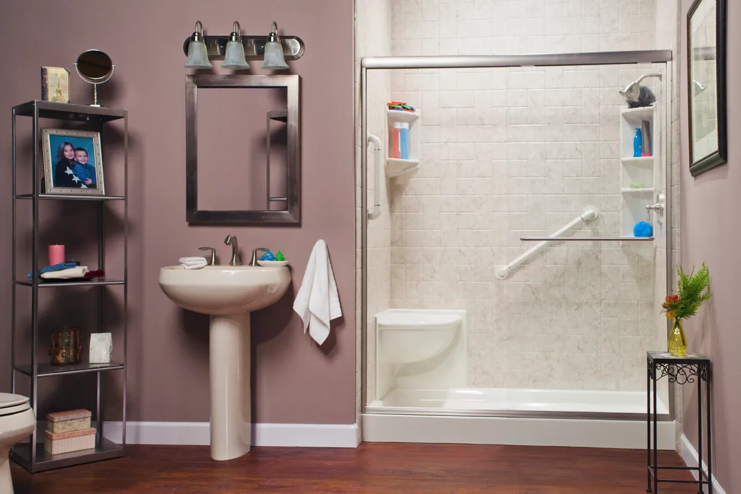 A completed Clear Day Bath Solutions installation
