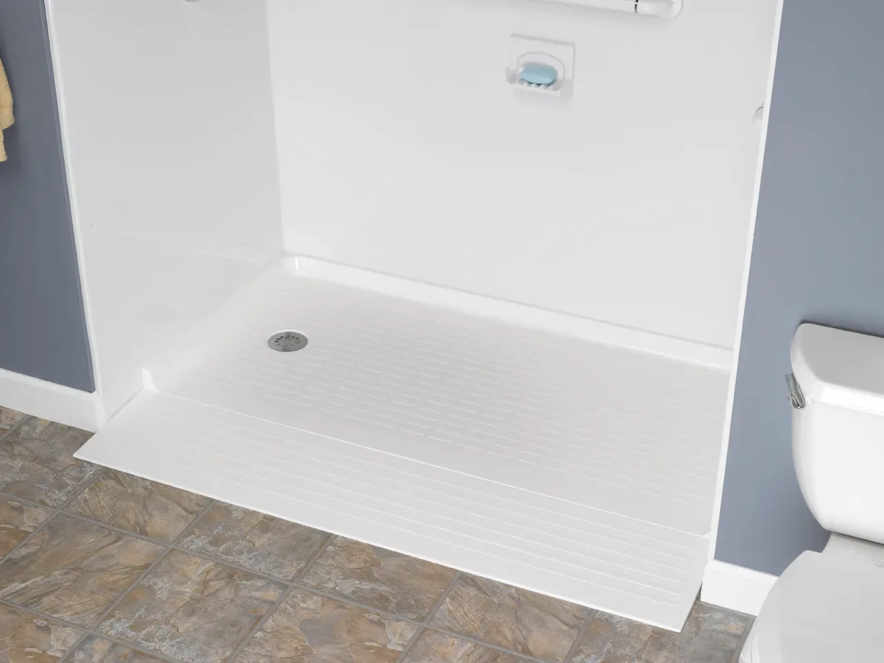 A completed Clear Day Bath Solutions installation