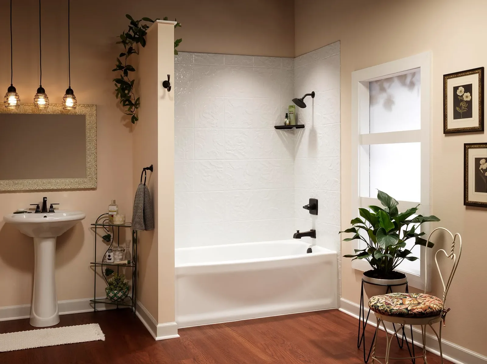 A completed Clear Day Bath Solutions installation