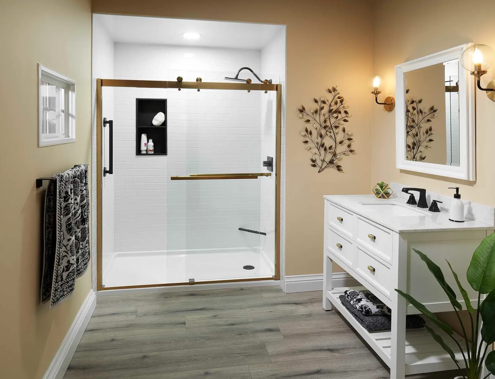 A completed Clear Day Bath Solutions installation