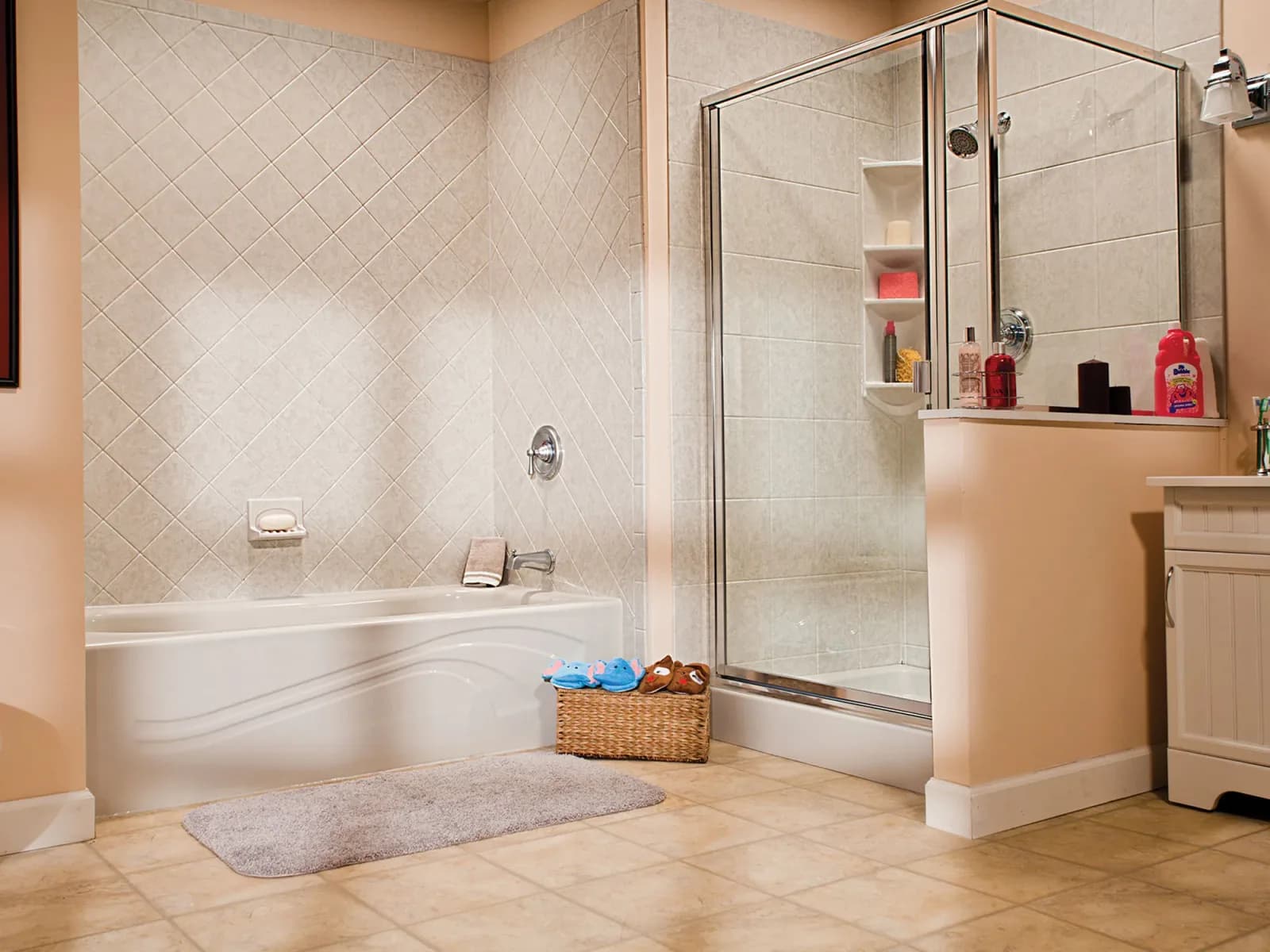 A completed Clear Day Bath Solutions installation