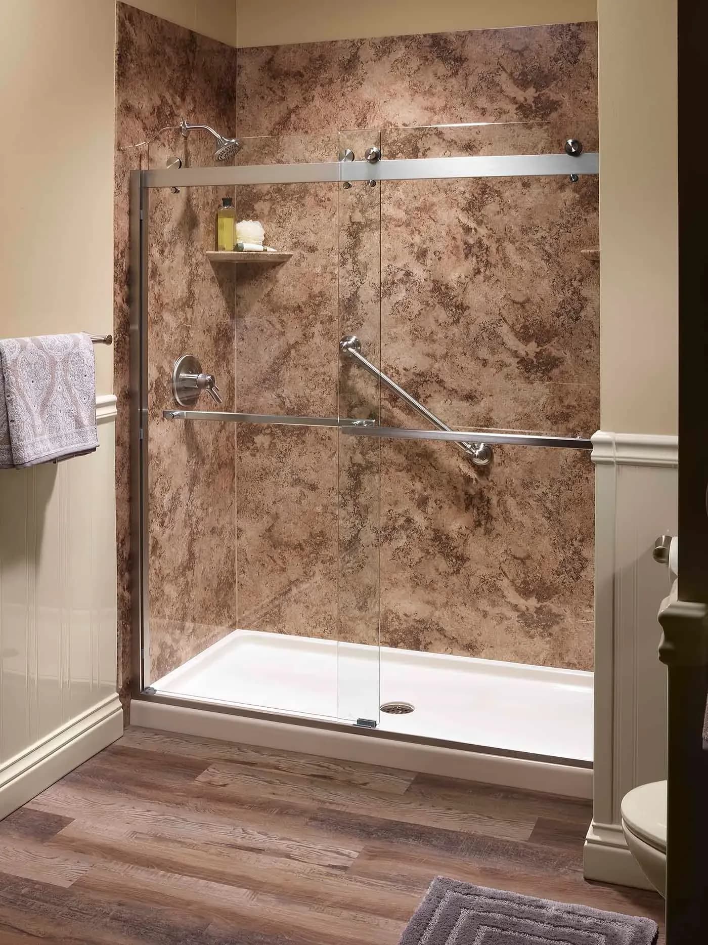 A completed Clear Day Bath Solutions installation