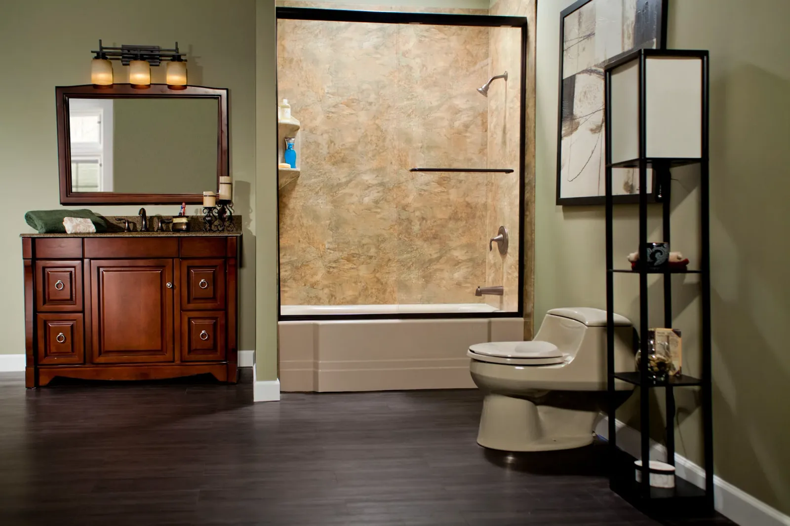 A completed Clear Day Bath Solutions installation