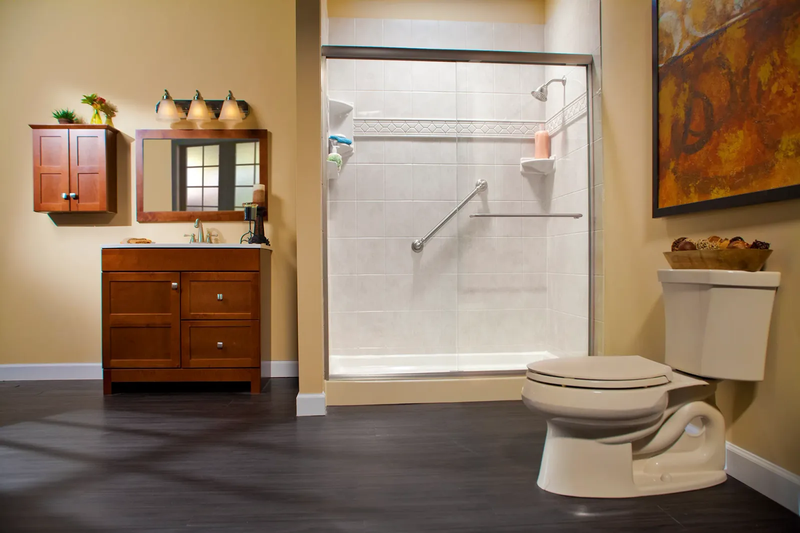 A completed Clear Day Bath Solutions installation