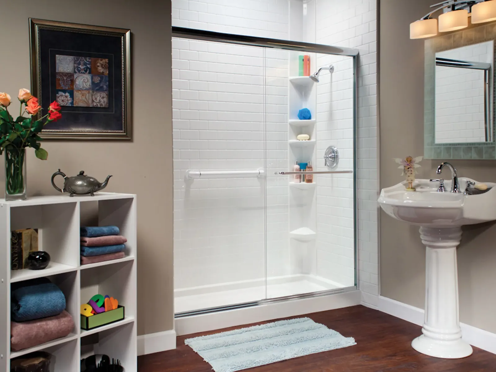 A completed Clear Day Bath Solutions installation