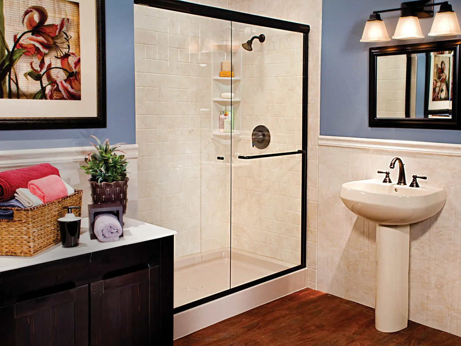 A completed Clear Day Bath Solutions installation