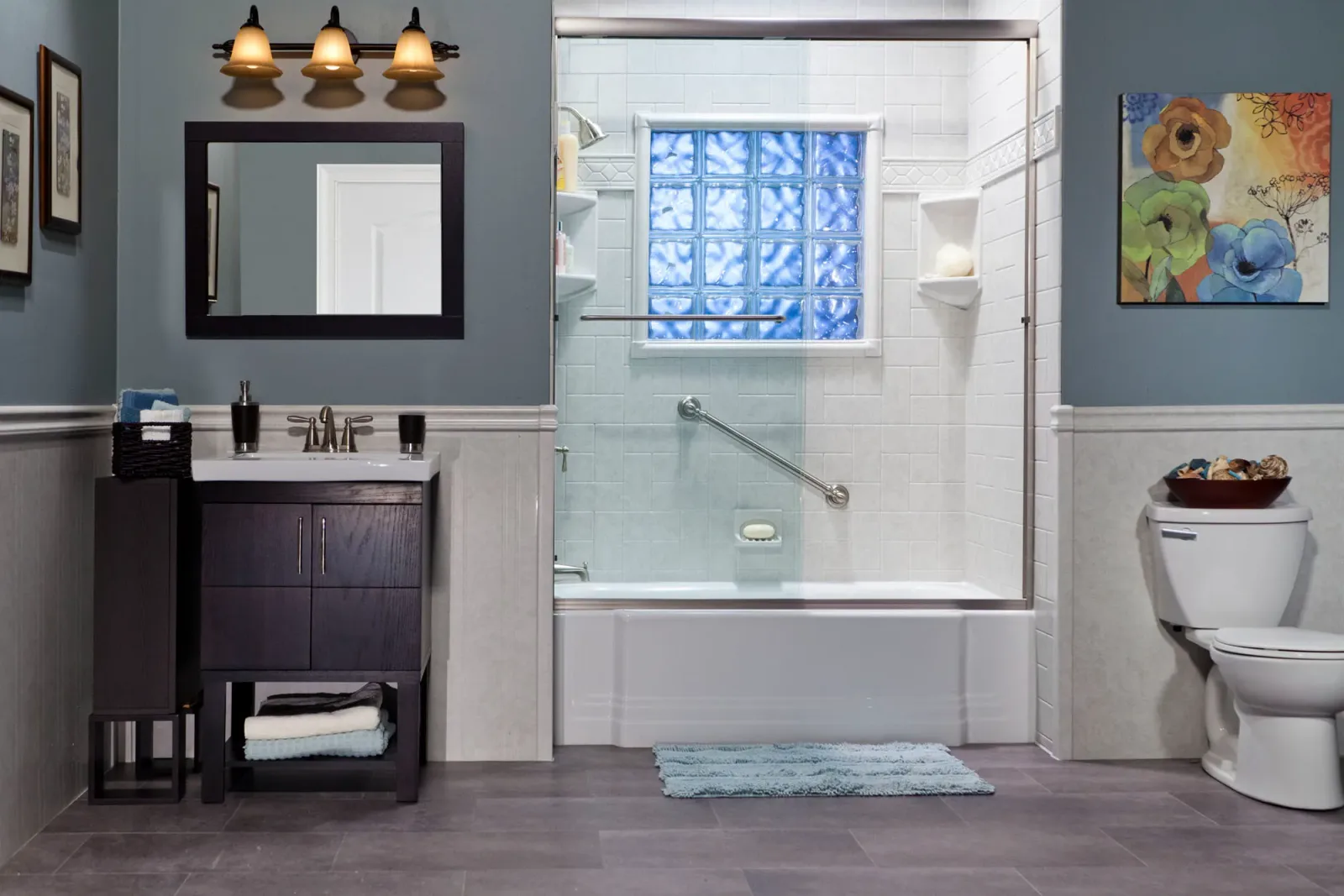 A completed Clear Day Bath Solutions installation