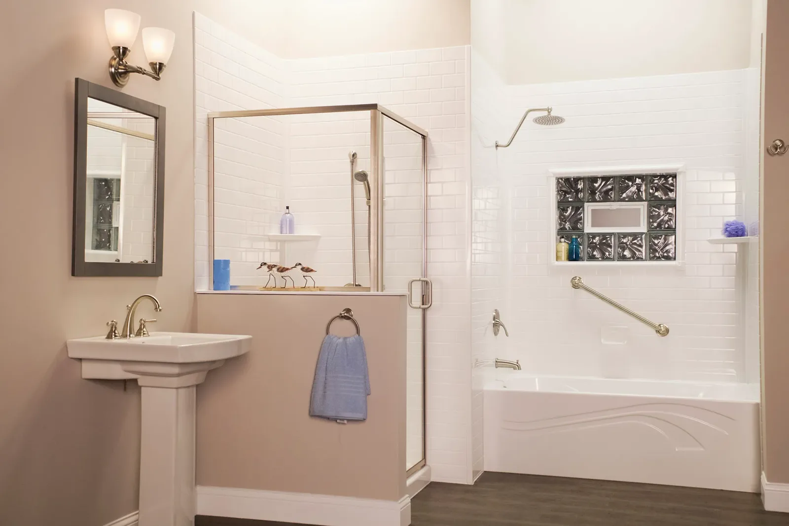 A completed Clear Day Bath Solutions installation
